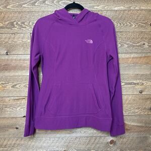 The North Face Activewear Sweatshirt Fushia Pink Hoodie Long Sleeve Size Medium
